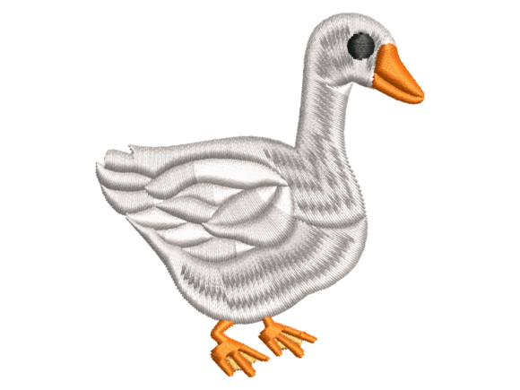 Cute Goose Embroidery Design