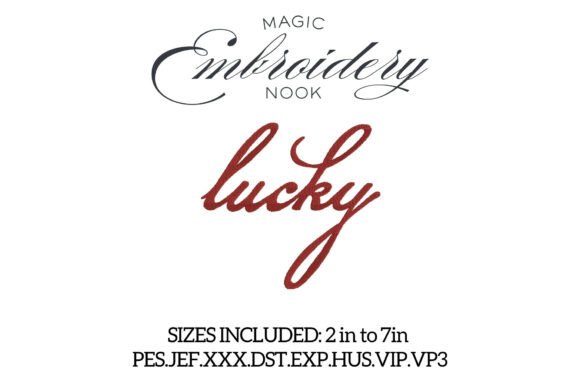 Lucky Girl Syndrome Embroidery Design