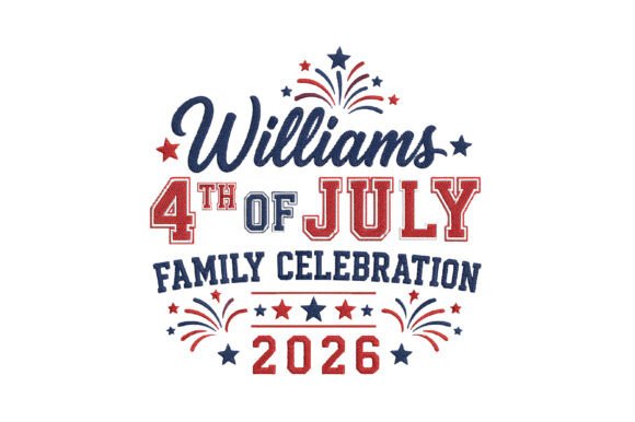 Personalized 4th of July Embroidery