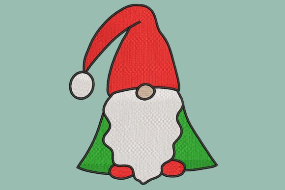 Shy Gnome Embroidery Design