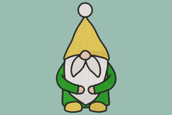 Sweet Little Gnome Embroidery Design
