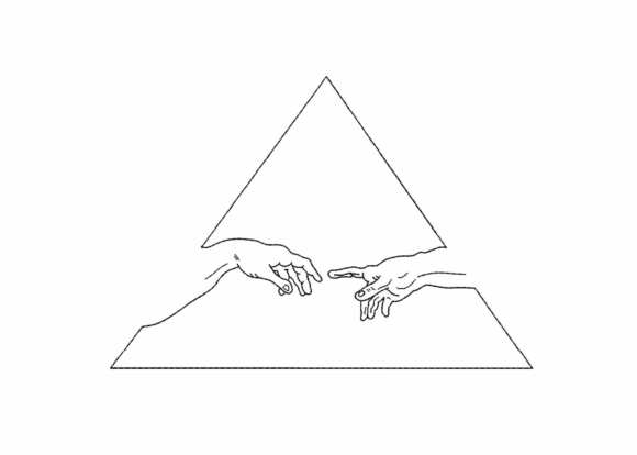 The Creation of Adam Machine Embroidery