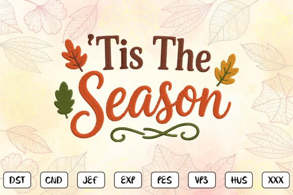 Tis the Season Fall Embroidery